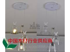 北歐現(xiàn)代吧臺咖啡廳單頭餐廳燈具 美式鄉(xiāng)村臥室 3頭玻璃小鴨吊燈