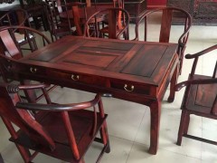 廠家直銷(xiāo) 精品紅木茶桌 茶臺(tái) 大紅酸枝茶臺(tái) 七件套 大量批發(fā)