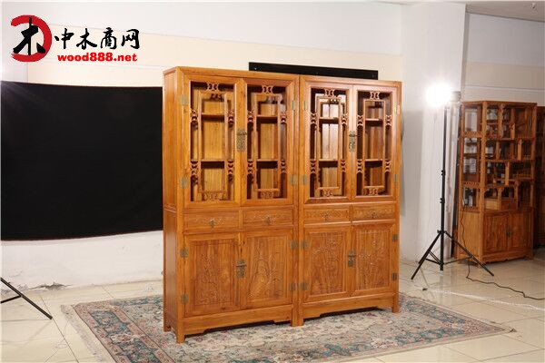 老榆木實木酒柜 玻璃酒柜 酒店酒柜 新古典裝飾柜 一手貨源