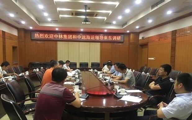 兩家央企到東陽考察木材交易中心