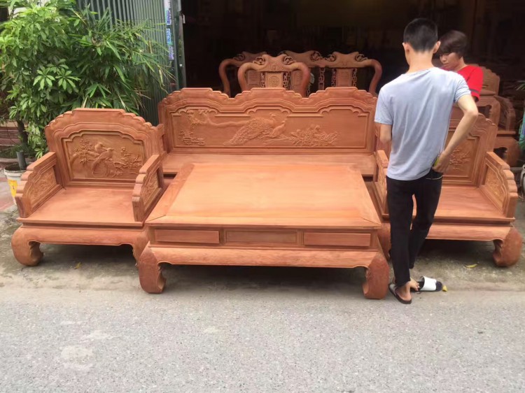 緬甸花梨實(shí)木沙發(fā)