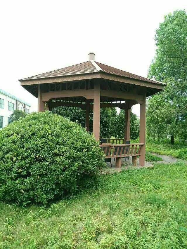 木塑涼亭