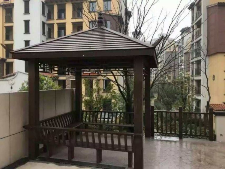 木塑材料_木塑涼亭