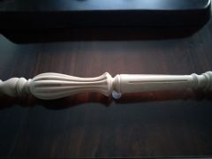 造型復雜的這種樓梯柱用萬方數控木工車床加工數控木工車床直銷