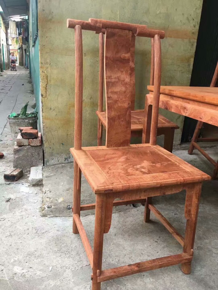 緬花方桌五件套_偉美紅木家具_中木商網(wǎng)