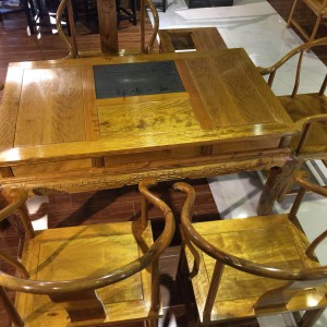 金絲楠木方桌,茶桌,茶臺(tái),茶幾,茶座,圈椅七件套品牌
