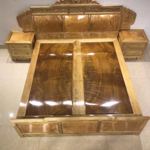 金絲楠木大床2000×1800獨板臥室高低床品牌