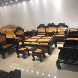 金絲楠木鐵包金沙發(fā)十三件套黑檀木鑲金絲楠1/3座_凳_案/茶/邊幾品牌
