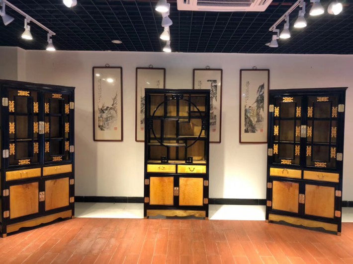 大葉幀楠書柜