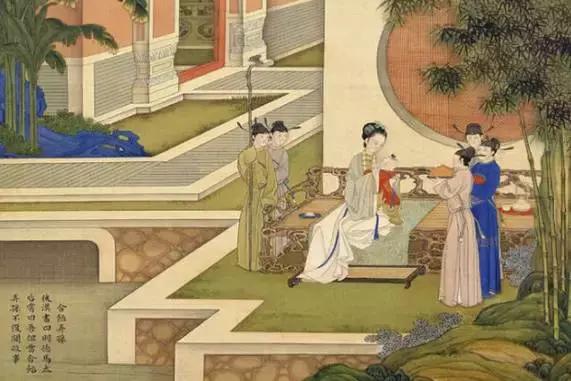 焦秉貞《歷朝賢后故事圖》之含飴弄孫——床榻