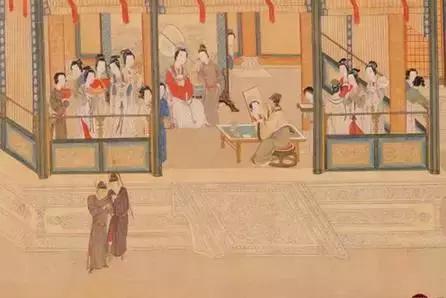 明仇英《漢宮春曉圖》