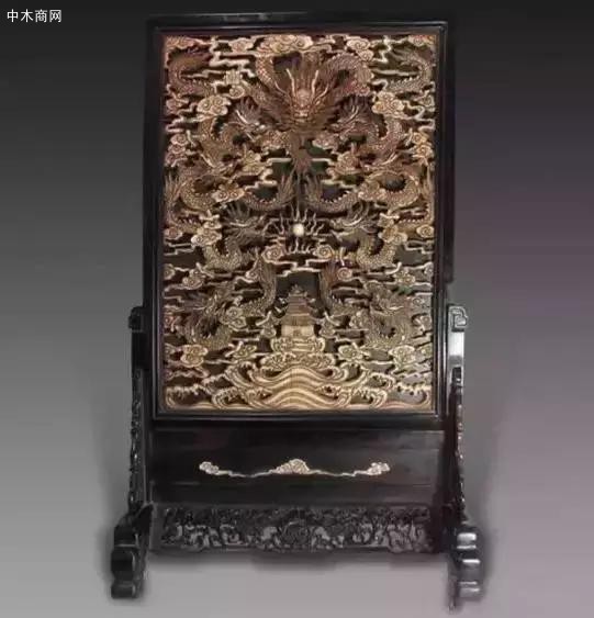 中國皇家精美家具 -- 龍屏