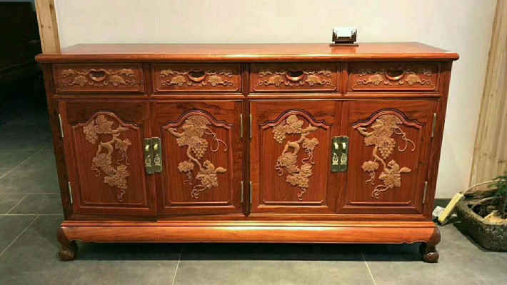 緬甸花梨餐邊柜