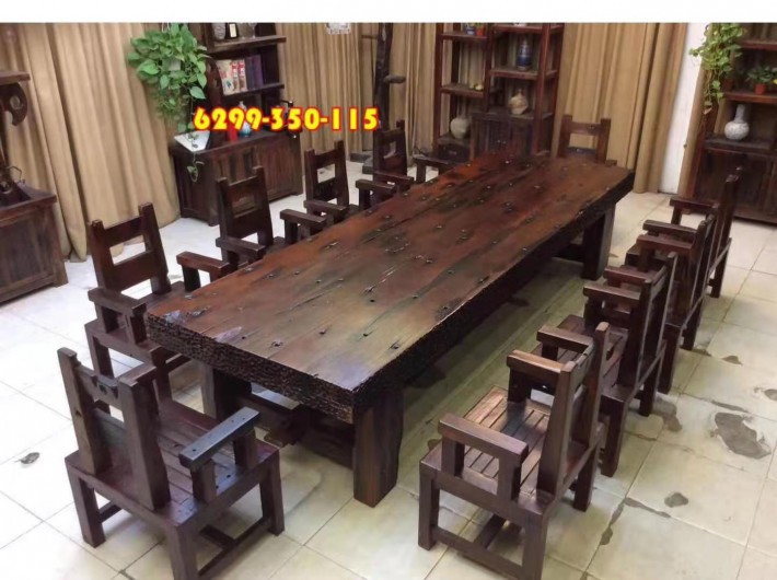 寧波船木沙發 船木餐桌 船木酒柜 船木家具