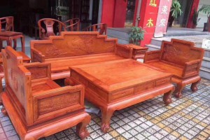 各種精品緬甸花梨沙發六件套3萬元左右,十件套43000元左右