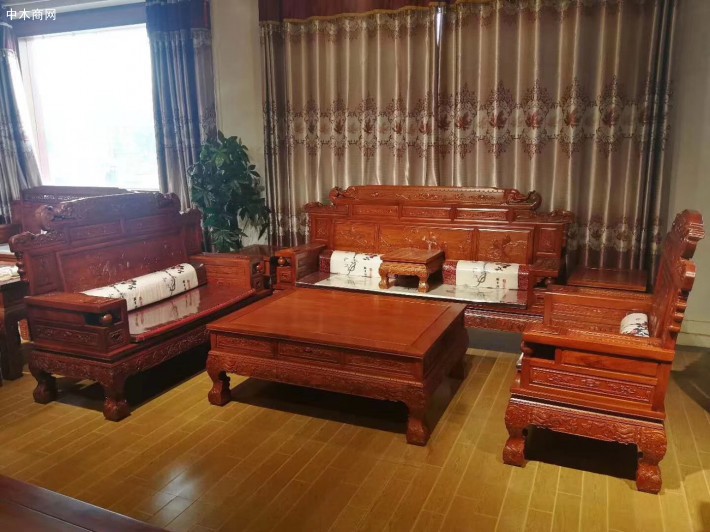 鯉魚跳龍門緬甸花梨木紅木沙發家具批發