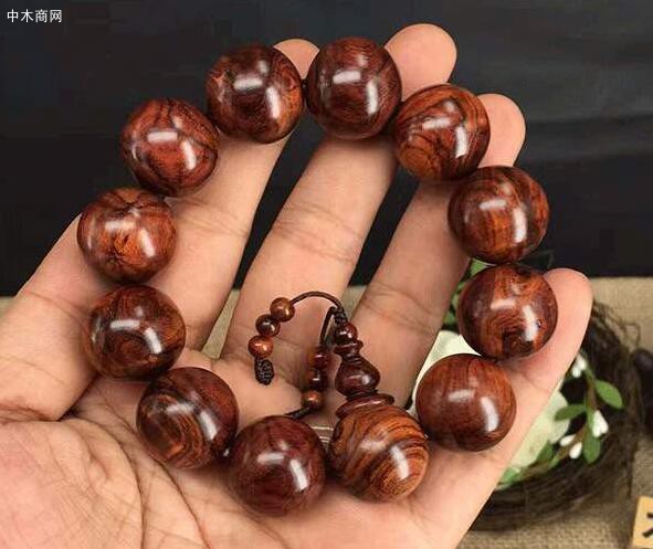正宗老料海南黃花梨手串價格多少錢一串圖片