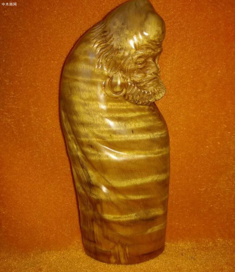 金絲楠木達(dá)摩擺件工藝品