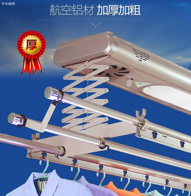 鴻祥智能電動晾衣架高清圖片廠家