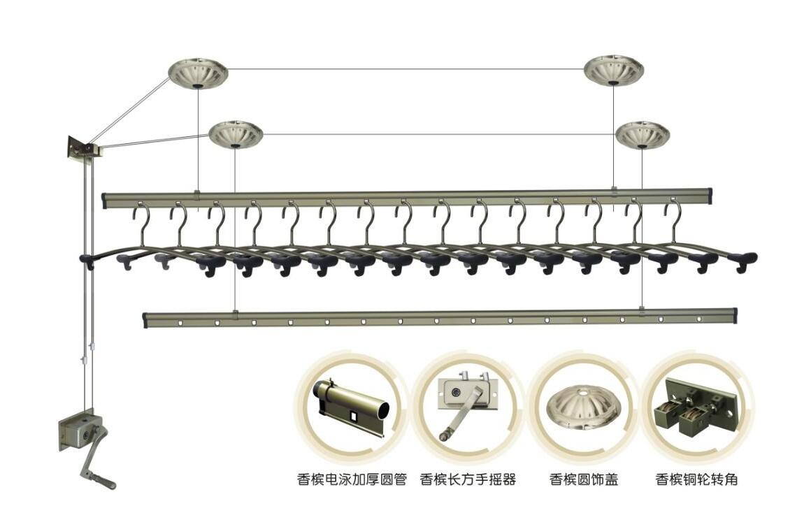 深圳好頤佳陽(yáng)臺(tái)升降晾衣架廠家直銷(xiāo)圖片