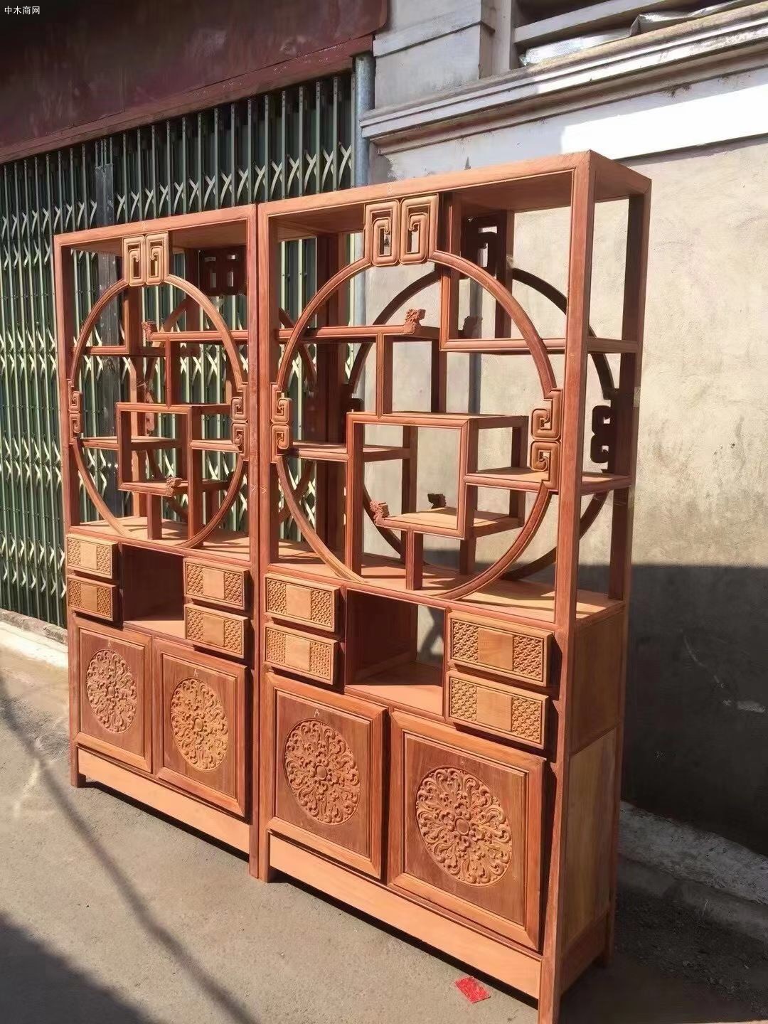 緬甸花梨木博古架圖片價格廠家