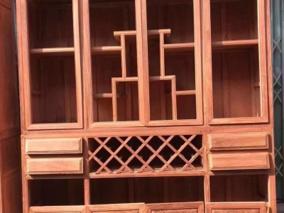 現代緬甸花梨木書柜多少錢?