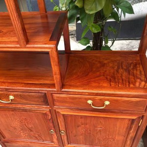 憑祥緬甸花梨博古架紅木家具國內品牌