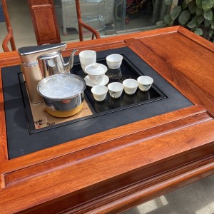 憑祥全自動 緬甸花梨木功夫茶桌六件套推薦品牌