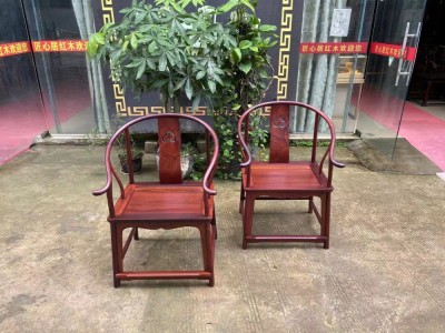 憑祥紅木家具匠心居明式花枝圈椅價格大全