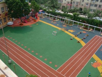 塑膠鋪裝,塑膠幼兒園鋪裝,青島海潤佳