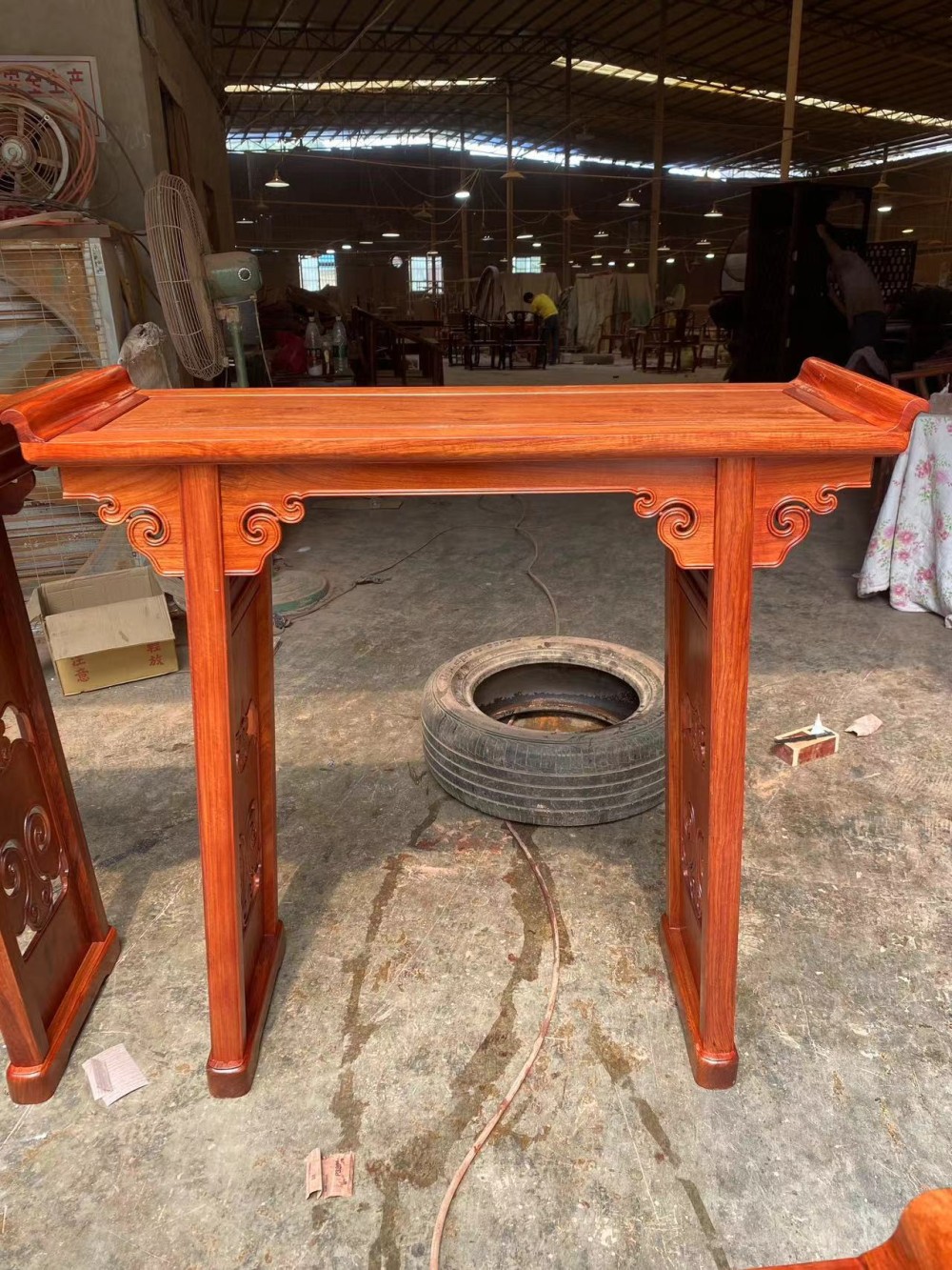 憑祥龍之涵紅木家具緬甸花梨條案價格品牌